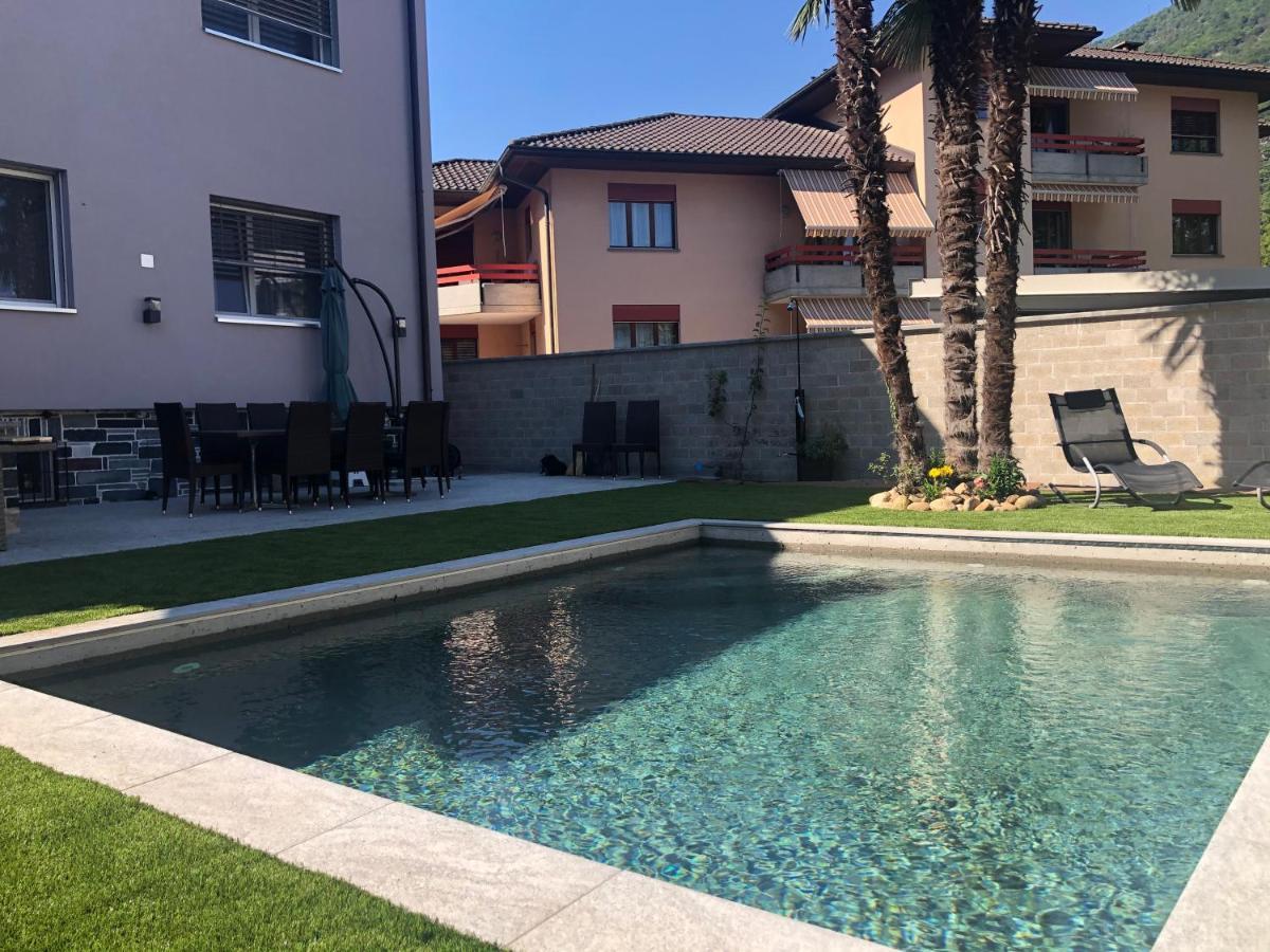 Appartement Miranda, Modern Duplex, Garden, Swimming Pool, Parking à Losone Extérieur photo